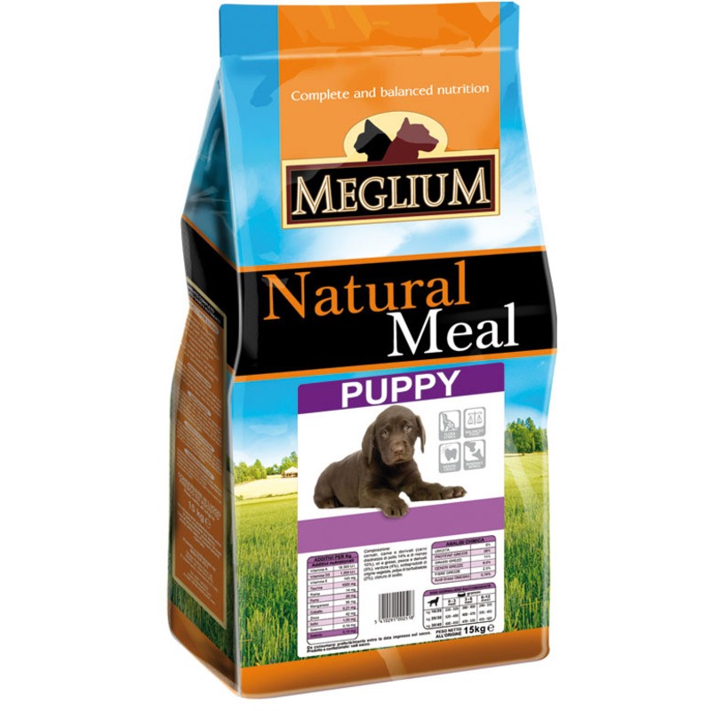 Сухой корм Meglium для щенков с курицей и говядиной - 3 кг сухой корм meglium sport gold для активных собак с курицей и говядиной 3 кг