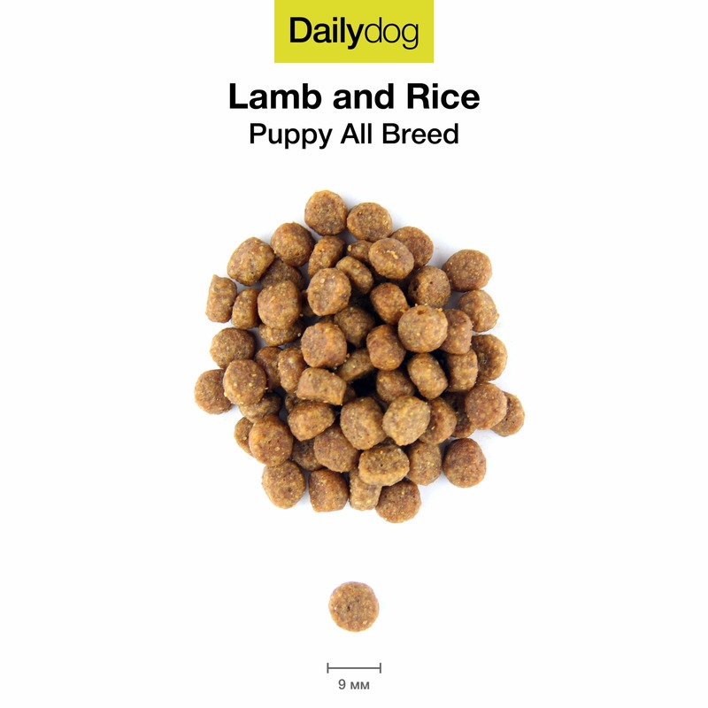 Dailydog Puppy All Breed Lamb and Rice сухой корм для щенков, с ягненком и рисом - 12 кг витамины антиоксиданты минералы atechnutrition premium омега 3