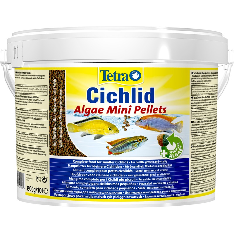 Корм Tetra Cichlid Algae Mini для всех видов цихлид корм для рыб tetra cichlid aglae для всех видов цихлид 500мл