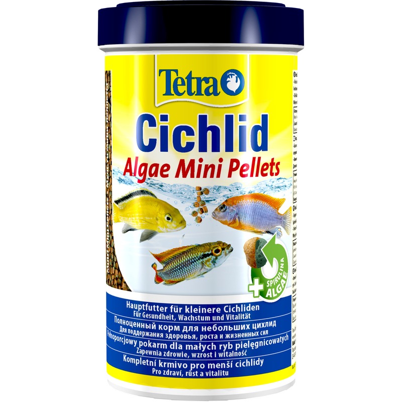 Корм Tetra Cichlid Algae Mini для всех видов цихлид - 500 мл tetra корма tetra корма корм для цихлид крупные хлопья 80 г