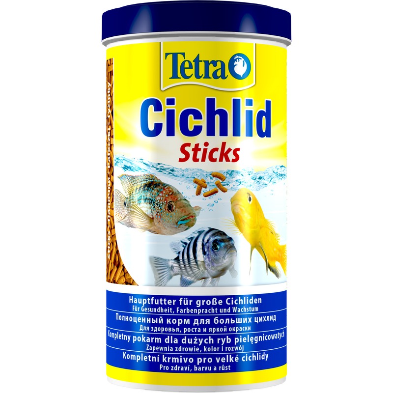 Корм Tetra Cichlid Sticks для всех видов цихлид в палочках - 1 л корм tetra cichlid xl sticks для всех видов цихлид в палочках 500 мл