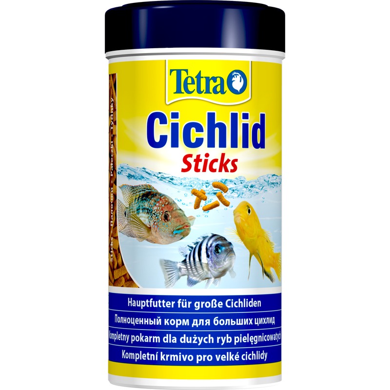 Корм Tetra Cichlid Sticks для всех видов цихлид в палочках - 250 мл корм для больших цихлид tetra cichlid sticks палочки 250 мл