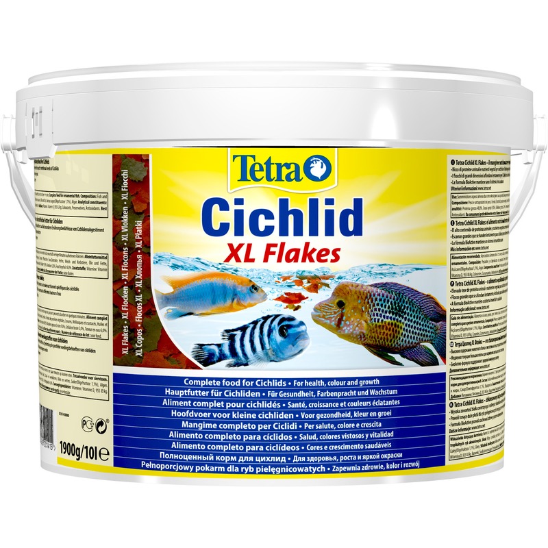 Корм Tetra Cichlid XL для всех видов цихлид крупные хлопья корм для рыб tetra ciсhlid xl flakes крупные хлопья для всех видов цихлид 500мл