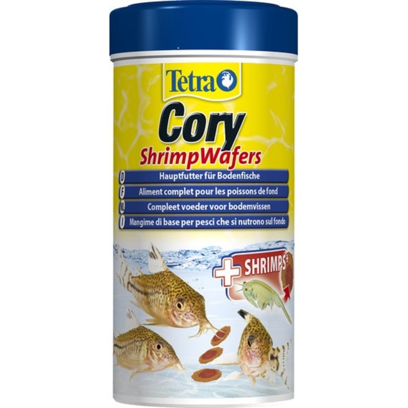 Корм-пластинки Tetra Cory Shrimp Wafers для сомиков-коридорасов с добавлением креветок