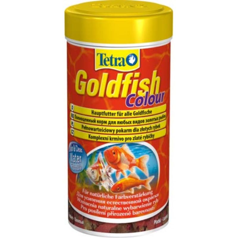 Корм Tetra Goldfish Colour для улучшения окраса золотых рыб в хлопьях - 250 мл корм для золотых рыб jbl propond goldfish m 1 7 кг