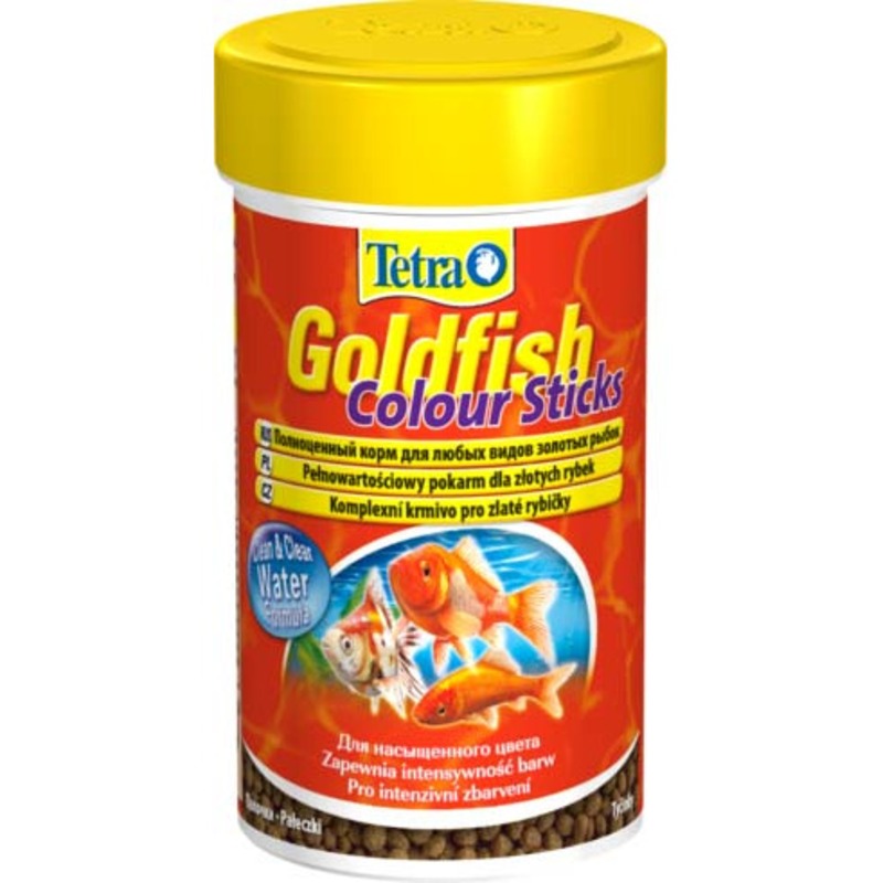 Корм Tetra Goldfish Colour Sticks для улучшения окраса золотых рыбок в палочках корм tetra goldfish colour sticks для улучшения окраса золотых рыбок в палочках 100 мл