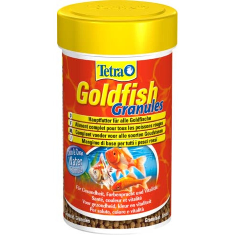 Корм Tetra Goldfish Granules для золотых рыб в гранулах - 100 мл корм tetra goldfish energy sticks энергетический для золотых рыб в палочках 100 мл
