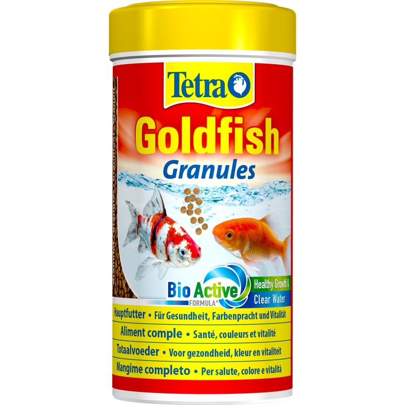 Корм Tetra Goldfish Granules для золотых рыб в гранулах - 250 мл корм для рыб tetra goldfish energy палочки для золотых рыбок 100 мл