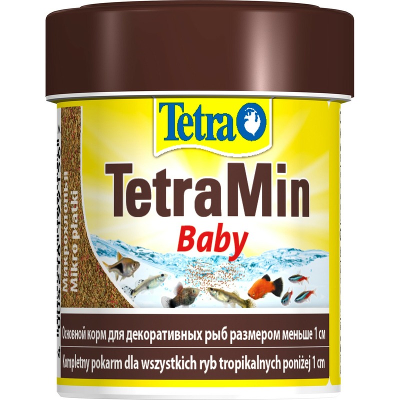 цена Корм Tetra Min Baby для мальков до 1 см мелкая крупа - 66 мл