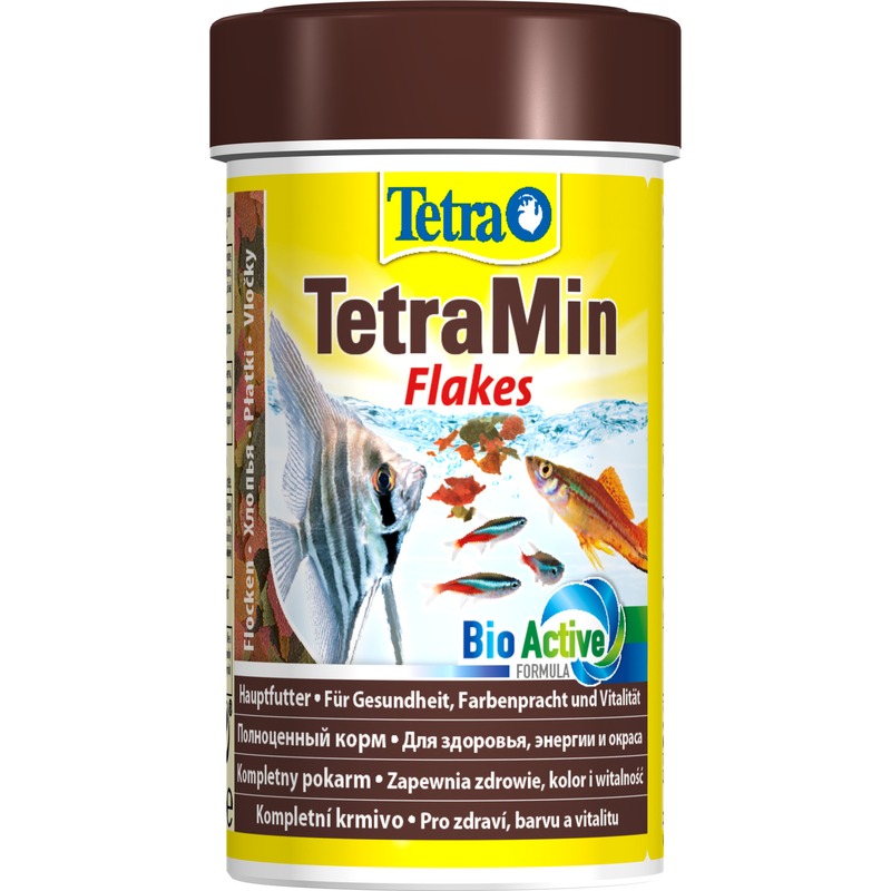 Корм Tetra Min для всех видов рыб в виде хлопьев - 100 мл корм tetra min для всех видов рыб в виде хлопьев 100 мл