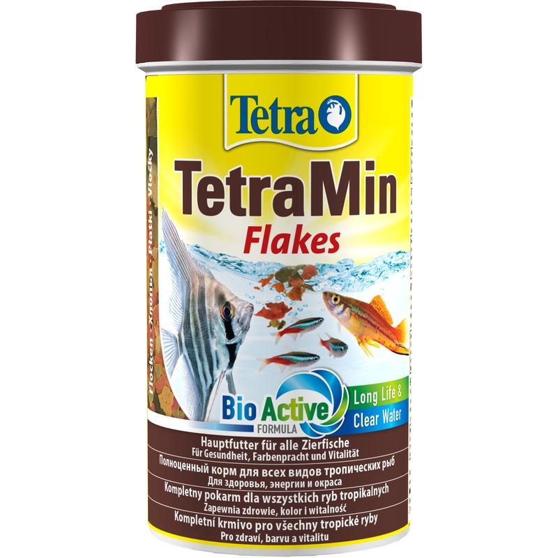 Корм Tetra Min для всех видов рыб в виде хлопьев корм tetra min для всех видов рыб в виде хлопьев 250 мл