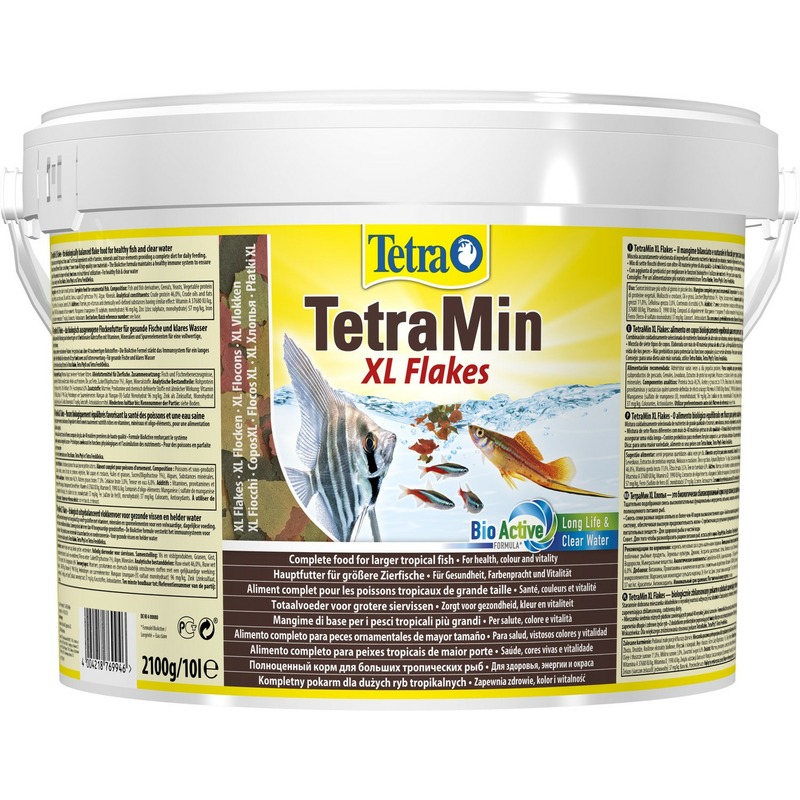 Tetra Min XL корм для всех видов рыб крупные хлопья цена и фото
