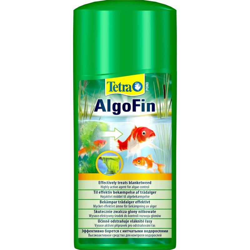 Средство Tetra Pond AlgoFin против нитчатых водорослей в пруду - 500 мл средство tetra algizit против водорослей быстрого действия 10 таб