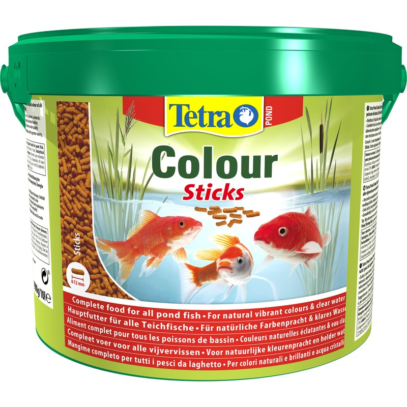 корм для рыб tetra pond sticks 1 86 кг Корм Tetra Pond Color Sticks для прудовых рыб палочки для окраски