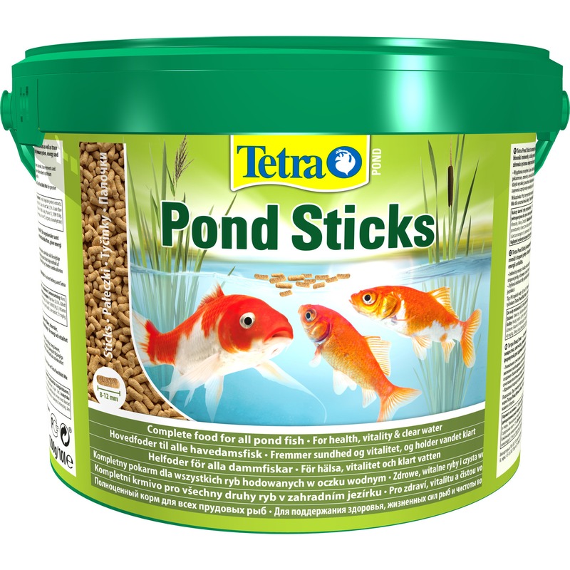 Корм Tetra Pond Sticks для прудовых рыб в палочках - 10 л корм tetra koi sticks junior для молоди кои в гранулах 1 л