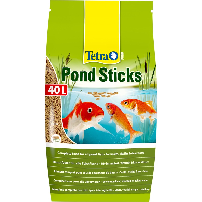 Корм Tetra Pond Sticks для прудовых рыб в палочках - 40 л корм tetra koi sticks junior для молоди кои в гранулах 1 л