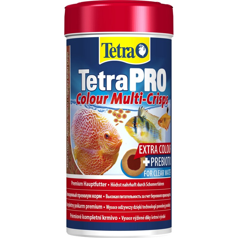 корм для рыб tetra pro color для улучшения окраса 100 мл Корм Tetra Pro Color Crisps чипсы для улучшения окраса всех декоративных рыб - 250 мл