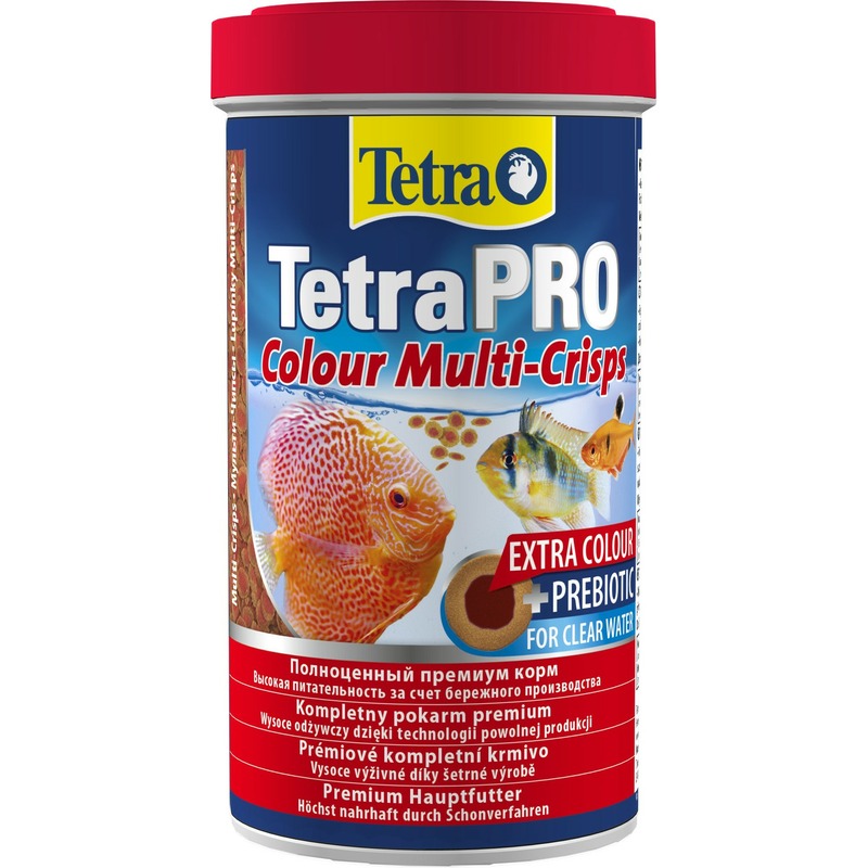 корм для рыб tetra pro color для улучшения окраса 100 мл Корм Tetra Pro Color Crisps чипсы для улучшения окраса всех декоративных рыб - 500 мл