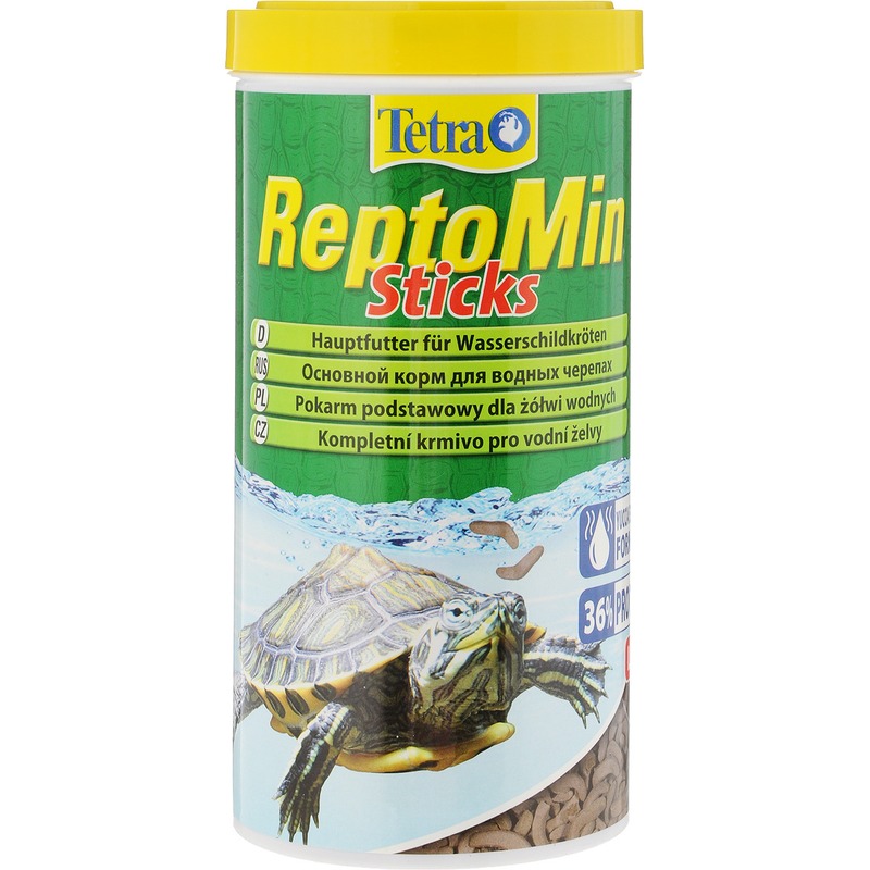 Корм Tetra ReptoMin для водных черепах в виде палочек - 100 мл корм для черепах tetra reptomin sticks l в виде палочек для водных черепах 1000мл