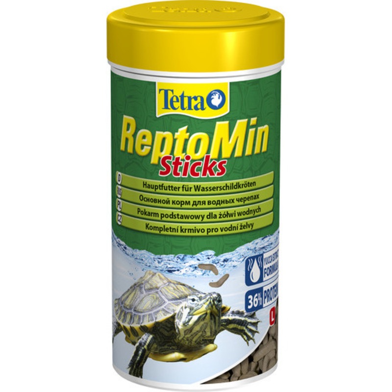 Корм Tetra ReptoMin для водных черепах в виде палочек - 250 мл
