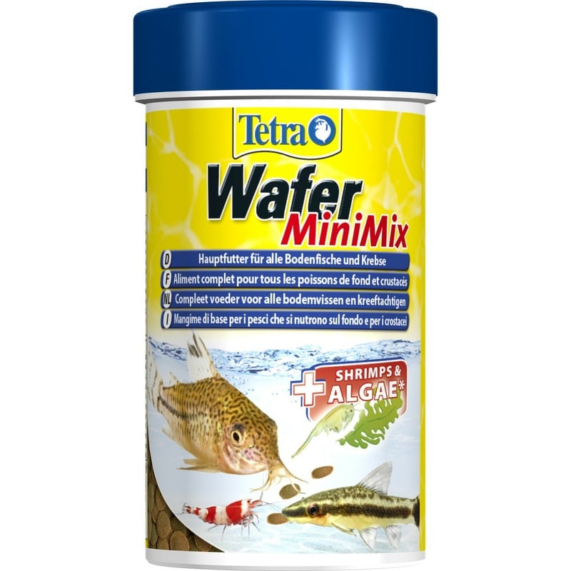 Корм Tetra WaferMix Mini для всех мелких донных рыб в мини-чипсах - 100 мл