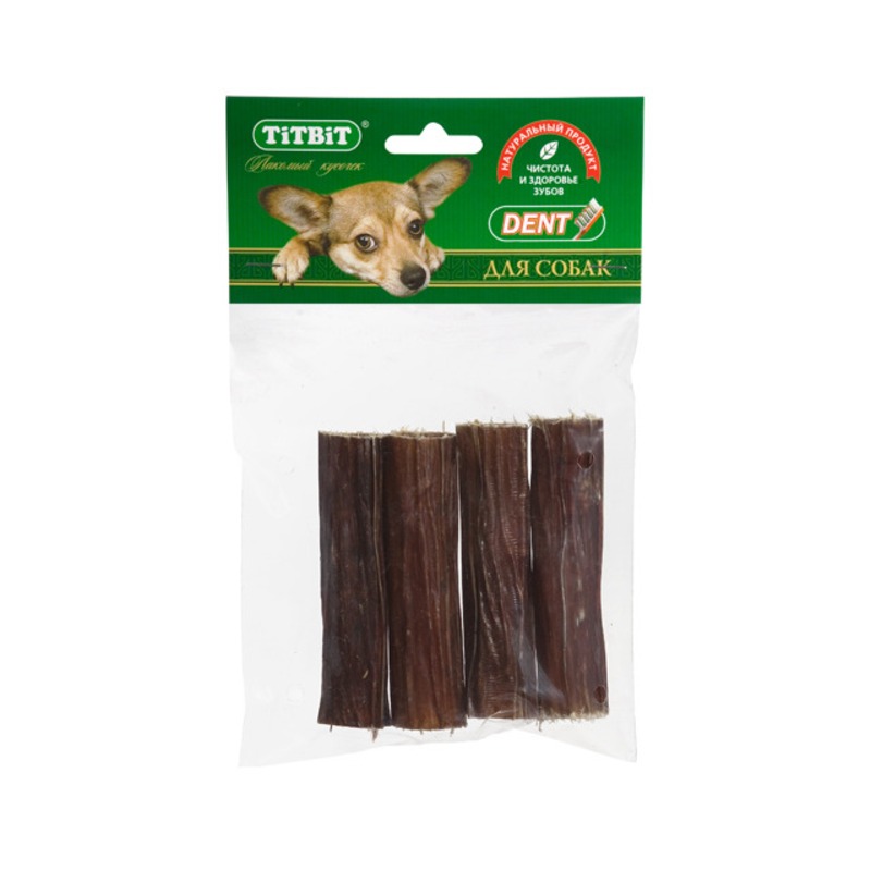 Titbit пищевод говяжий - мягкая упаковка - 48 г titbit шашлычок говяжий для собак мягкая упаковка 130 г