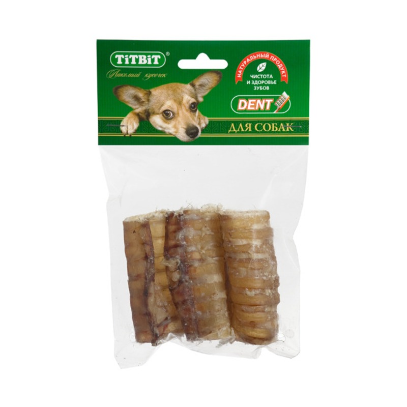 Titbit трахея говяжья резаная - мягкая упаковка - 50 г лакомство для собак titbit трахея говяжья 64 г