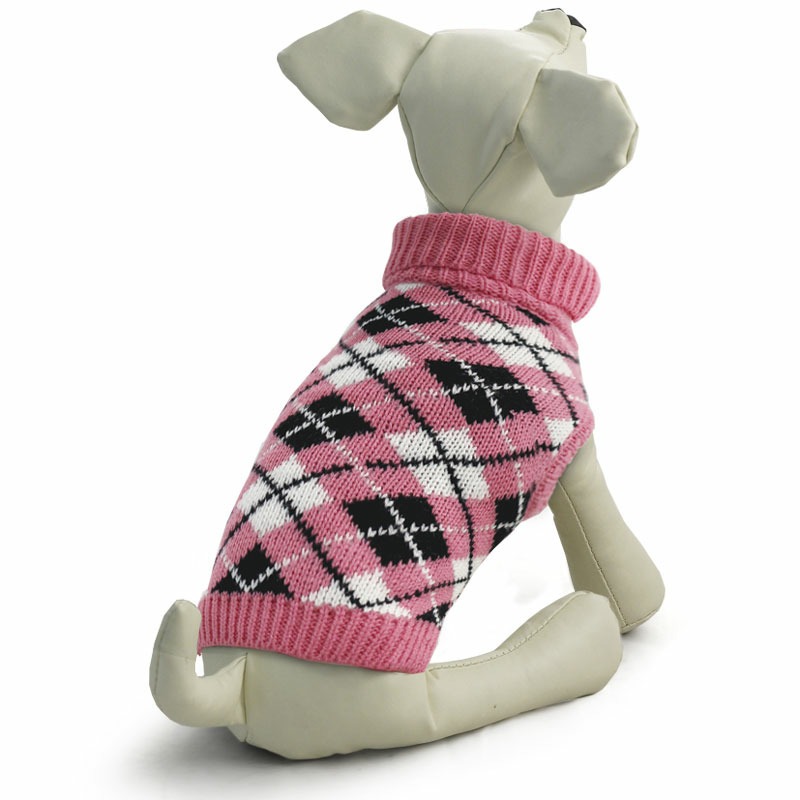 Triol свитер для собак \Классика\, розовый L, 35 см triol свитер для собак классика черно синий l 35 см