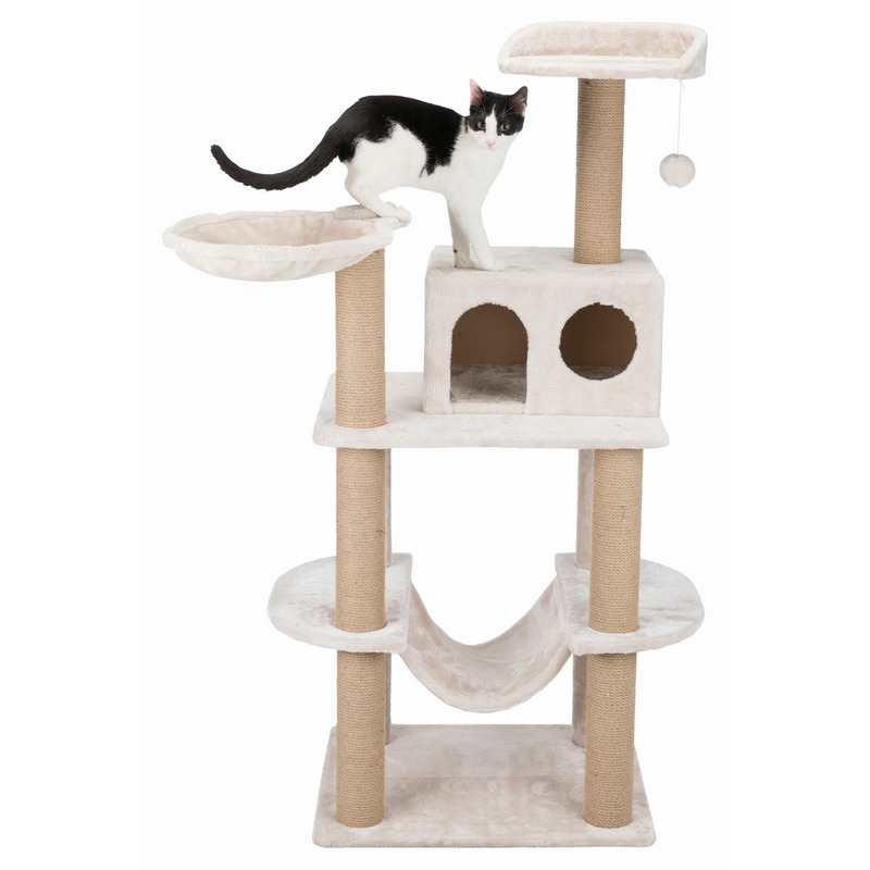 цена Trixie Домик для кошки Federico, 142 cм, светло-серый