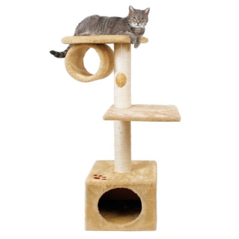  Trixie Домик для кошки San Fernando, 106 см, плюш, бежевый Китай 1 уп. х 1 шт. х 9 кг