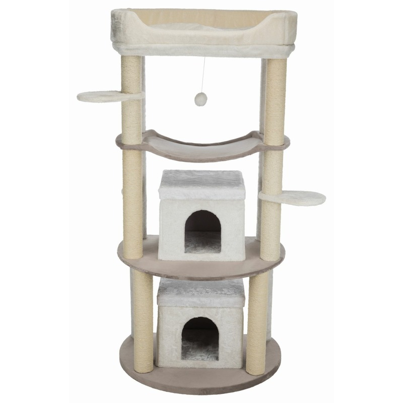 Trixie Домик с гамаком, Nora, 158 cм, светло-коричневый/кремовый trixie домик для кошки lavinia 138 cм капучино кремовый