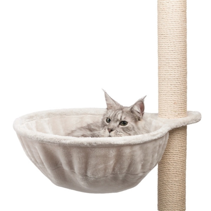 Trixie Гамак XL для столба-когтеточки, ø 45 см, светло-серый trixie гамак для кошки с креплением на когтеточку ø 38 см бежевый коричневый