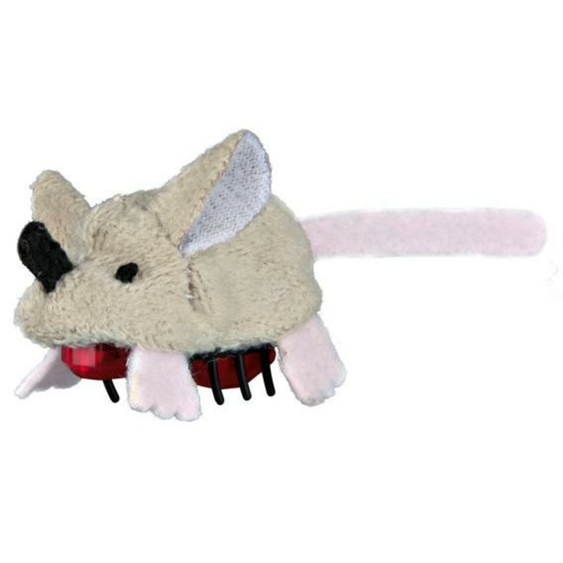 Trixie Игрушка для кошки Бегающая мышь, 5,5 см trixie игрушка для кошки мышь с микрочипом 15 см плюш