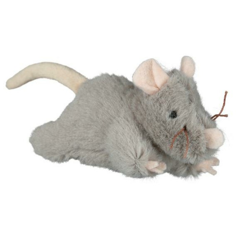 Trixie Игрушка для кошки Мышь с микрочипом, 15 см, плюш trixie игрушка для кошки мышь с микрочипом 15 см плюш