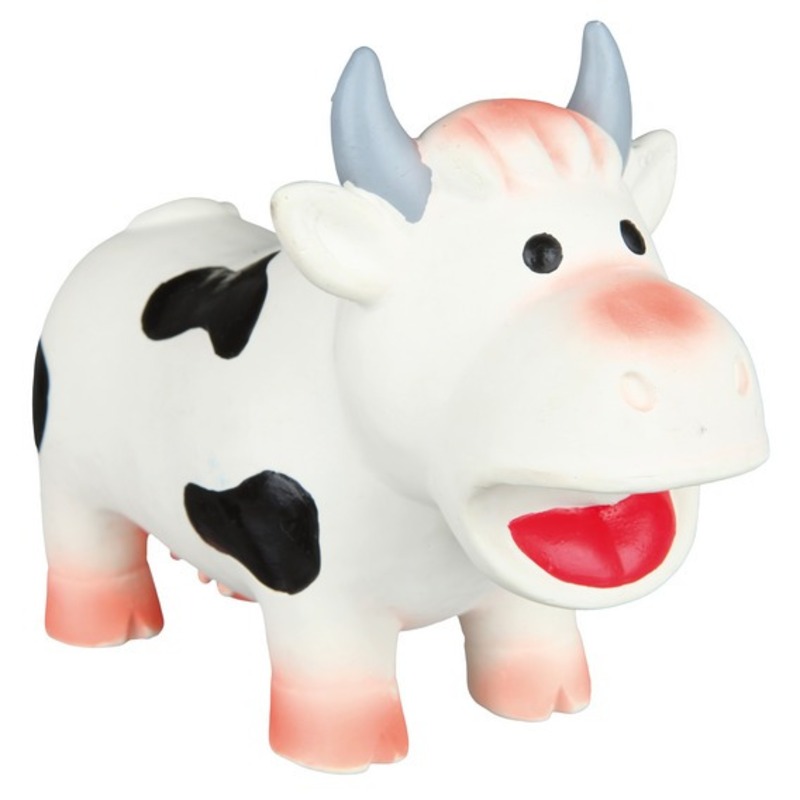 Trixie Игрушка Корова, 19 см, латекс trixie игрушка свинья со щетиной 21 см латекс