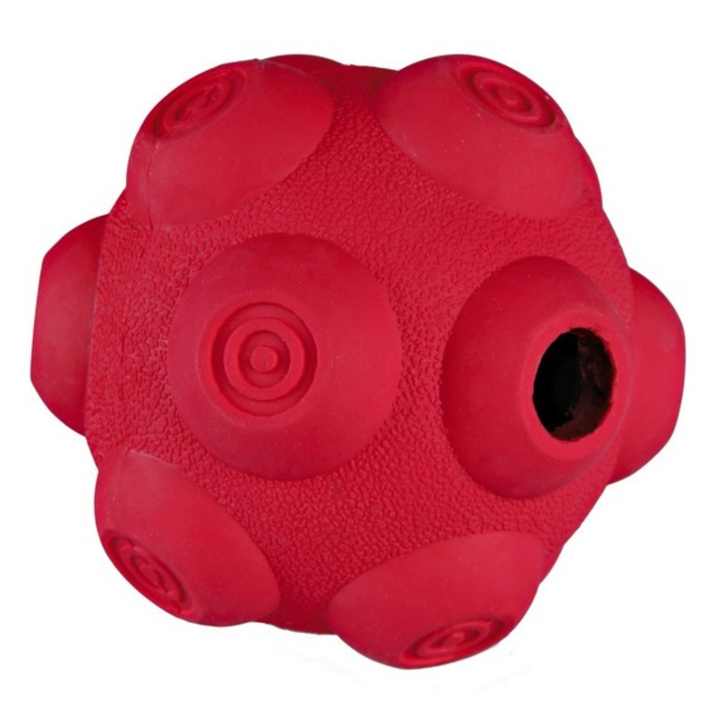Trixie Мяч для лакомств, ф 9 см, резина trixie игрушка для собаки мяч игольчатый резина ф 8 см