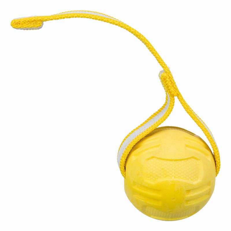 Trixie Мяч Sporting на верёвке, TPR, ø 6 cм/20 cм trixie щётка мягкая 19 cм