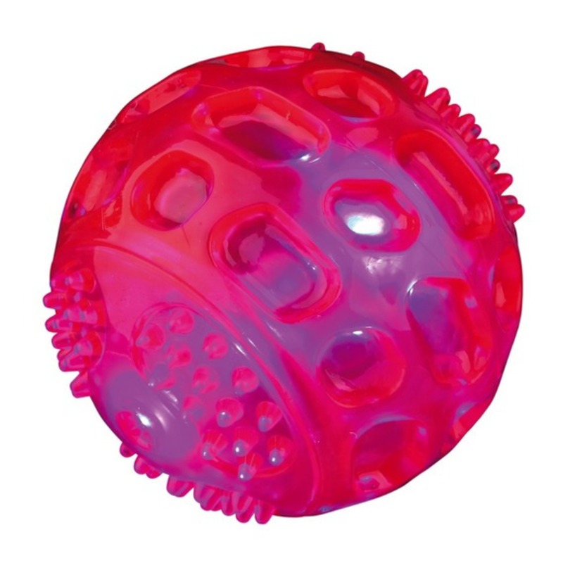 trixie игрушка палочка 28 см силикон цвета в ассортименте Trixie Мяч светящийся, ø 5,5 см, силикон, цвета в ассортименте