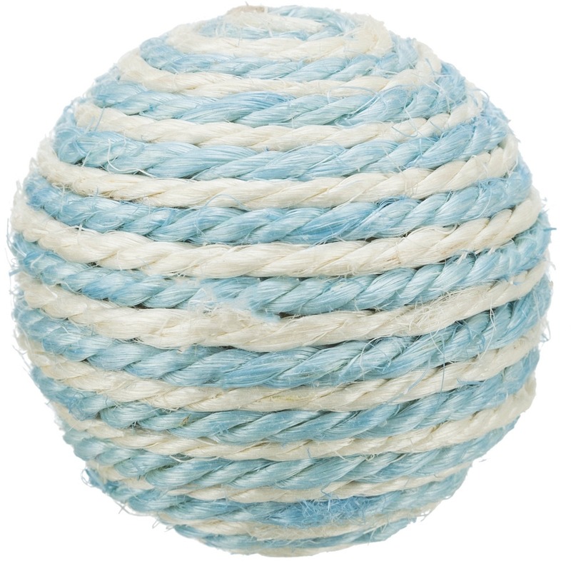 Trixie Мяч веревочный для кошек, ф6.5 см кукан игла верёвочный