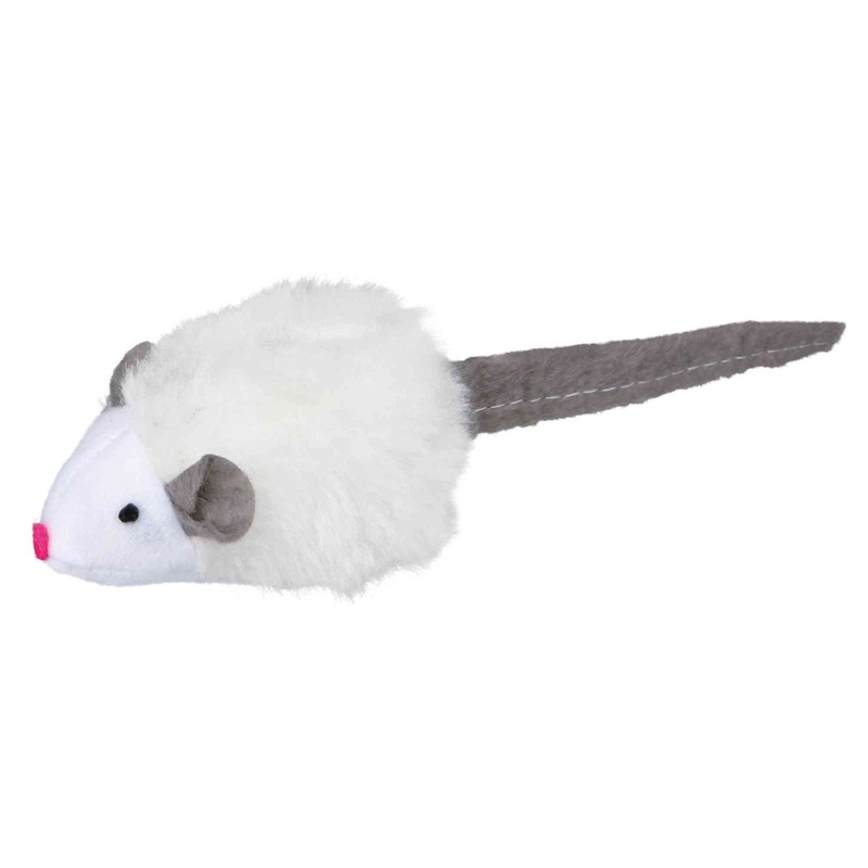 Trixie мягкая мышка-игрушка для кошек с микрочипом, 6,5 см trixie мягкая мышка для кошек в проволочом шаре