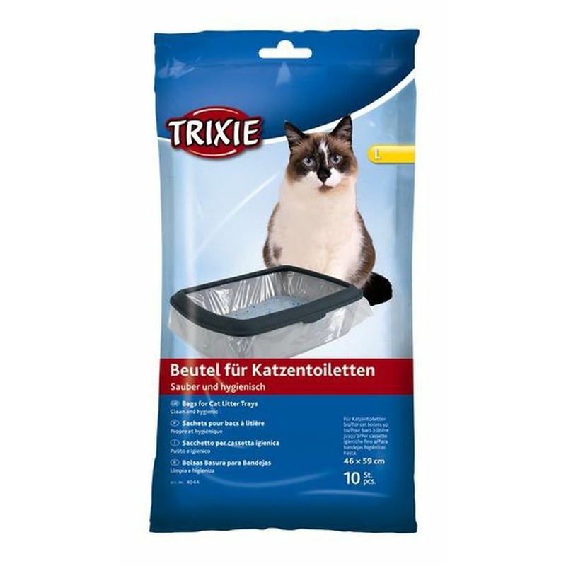 Trixie Пакеты уборочные для кошачьих туалетов, L: 46×59 см, 10 шт. trixie пакеты уборочные для кошачьих туалетов xl 56×71 см 10 шт