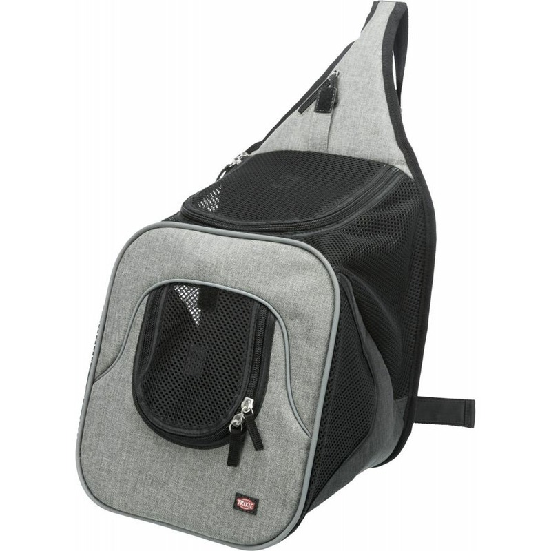 Trixie Сумка-переноска Savina до 10 кг, 30×33×26 см, чёрный/серый trixie переноска рюкзак timon 34×44×30 см чёрный серый