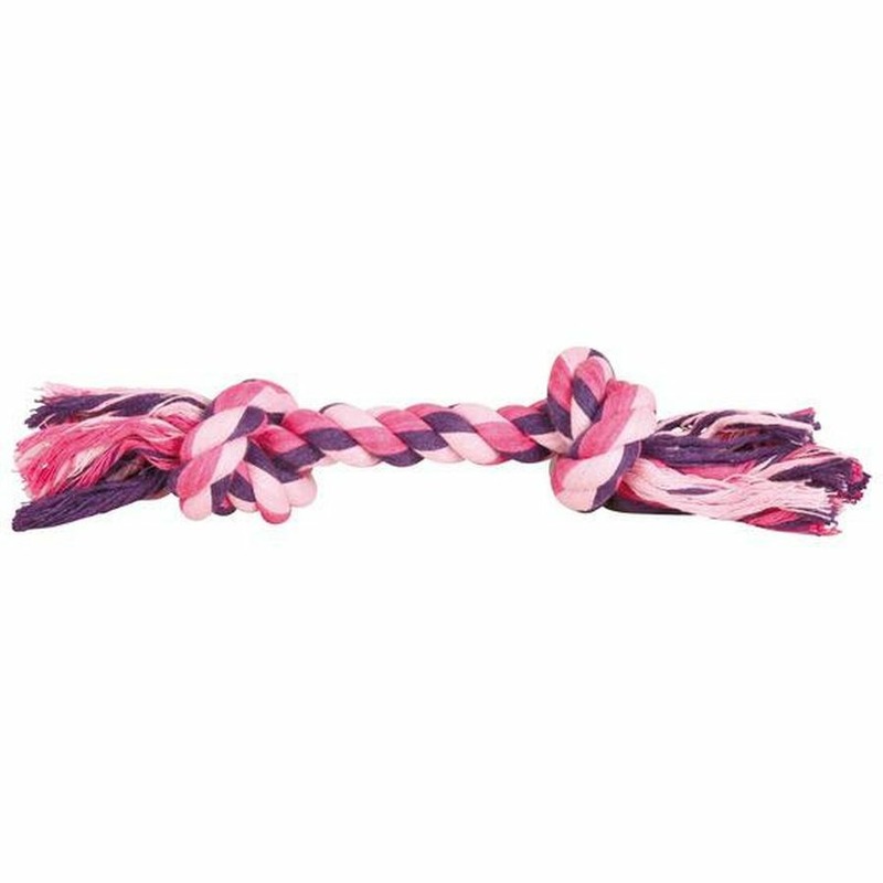 Trixie Верёвка с узлом, 150 г/28 см, цветная верёвка с узлом 360г 54см