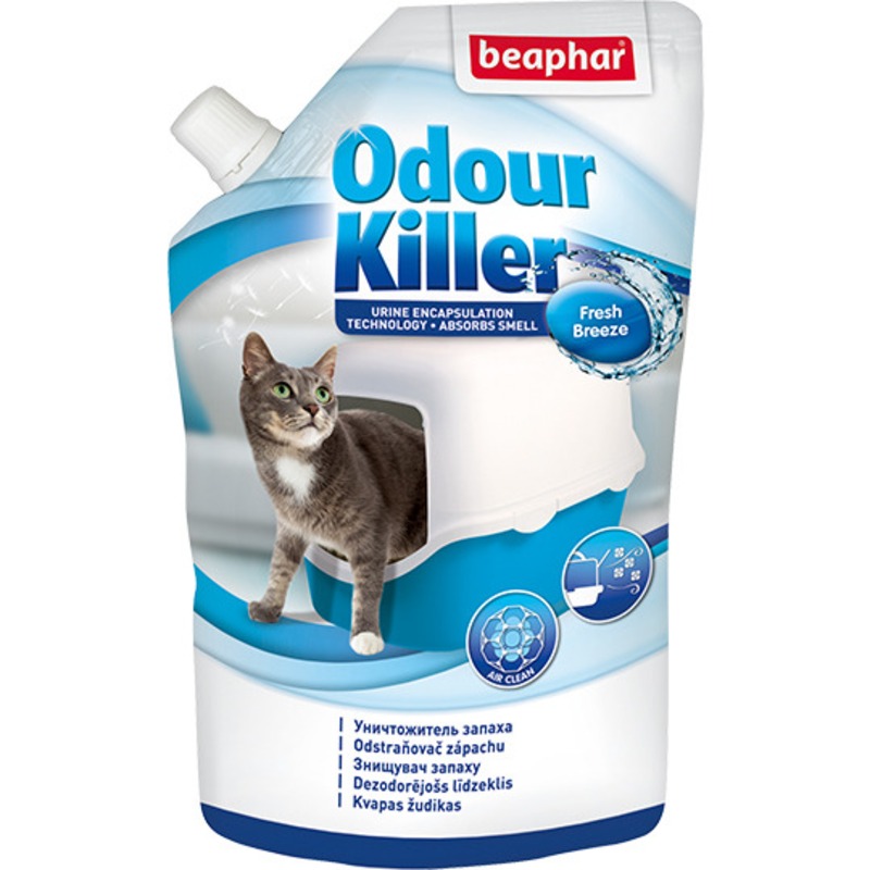Уничтожитель запаха Beaphar Odour Killer для кошачьих туалетов - 400 г beaphar беафар odour eliminator спрей уничтожитель запаха 500мл