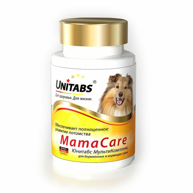 Unitabs МамаCare c B9 для беременных собак 100 таб цена и фото