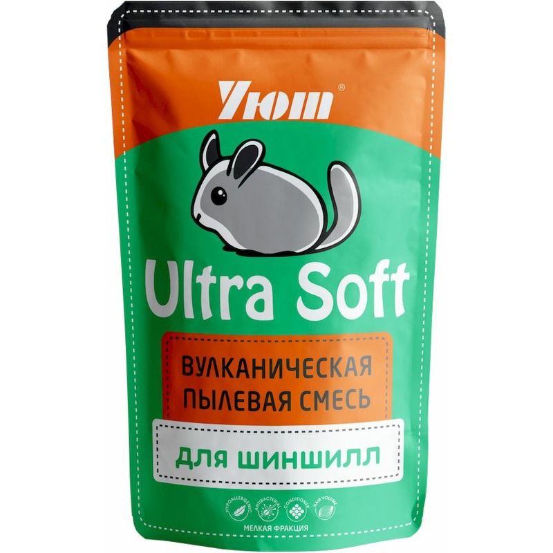 цена Уют вулканическая смесь Ultra Soft для взрослых шиншилл - 0,73 л