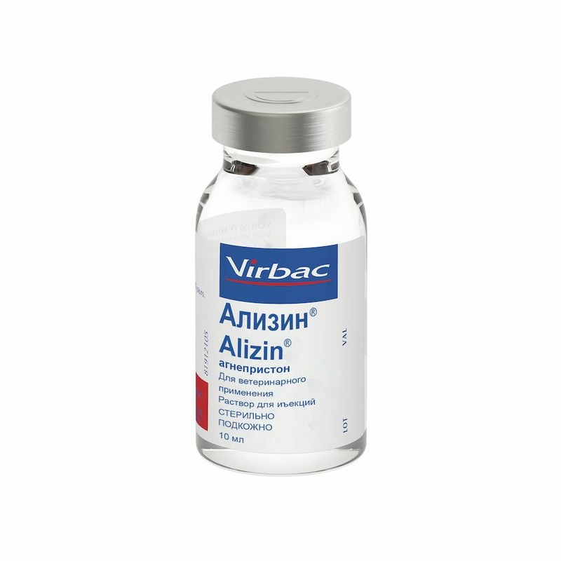 Virbac Ализин (Alizin) гормональный препарат для взрослых собак всех пород для прерывания нежелательной беременности - 10 г