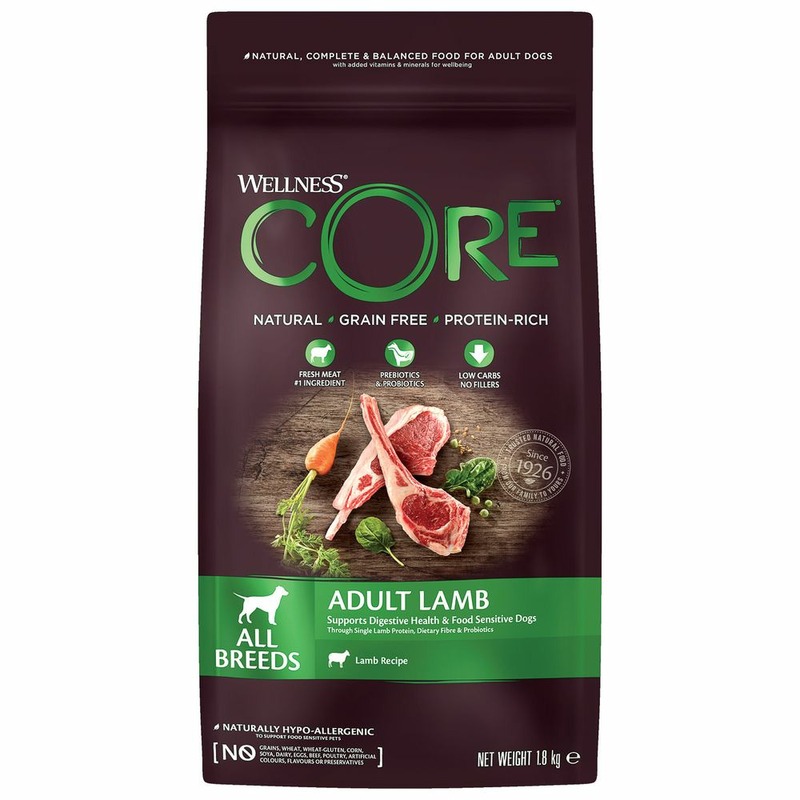 core Сore сухой корм для собак, из ягненка с яблоком, беззерновой - 1,8 кг