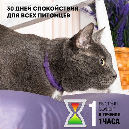 Relaxivet Ошейник успокоительный для собак и кошек 40 см Дополнительное Превью